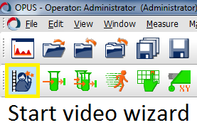 OPUS Start Video Wizard Button