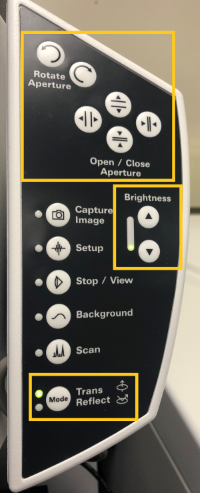 Agilent Microscope Panel Controls